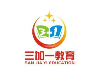 三加一教育(全称:成都三加一教育咨询)logo设计